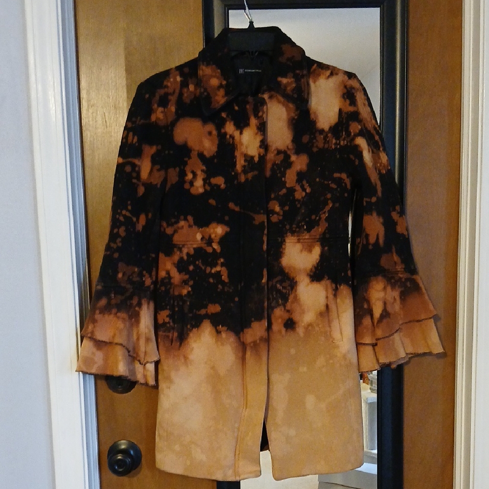 Custom Tie-Dye Apocalyptic Wasteland Steampunk Burning Man Festival Coat